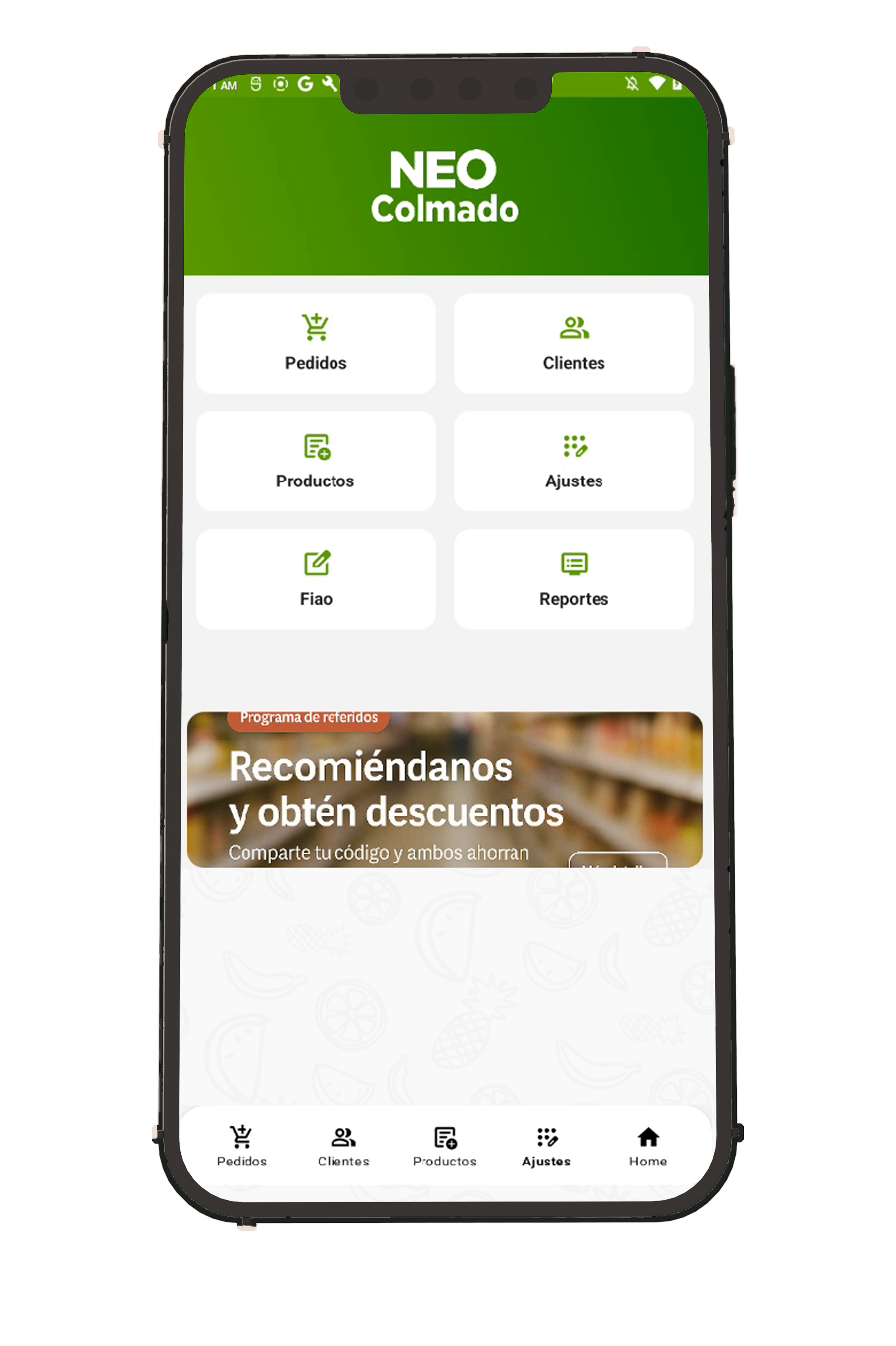 Muestra de la aplicación